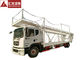 Double Layer Car Carrier Trailer , Vehicle Carrier Trailer Hydraulic Lifting System